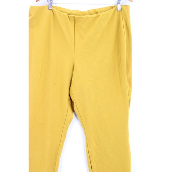 Jules & Leopold Pants Womens Plus Gold High Rise Pull On Polyester Blend 20W - Picture 2 of 9